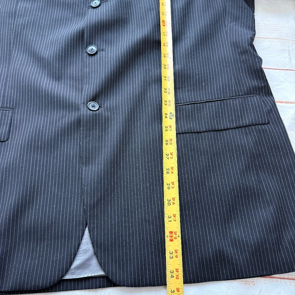 Oscar de la Renta‎ Wool Pinstripe Blazer | Men’s Size 48 | XL